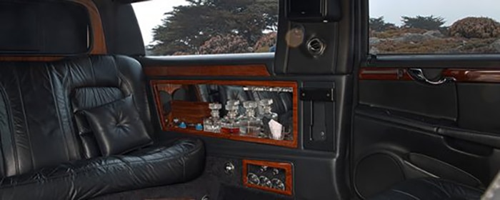 Limousine St-Hubert Cadillac Interieur